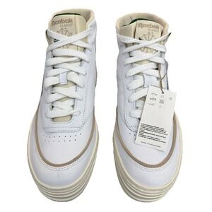 Reebok Unisex Adult Court Advance Sneaker, White/Chalk/Dark Green Size 10 New